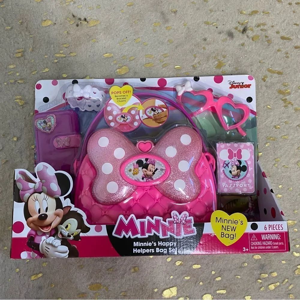 NEW Disney Minnie Mouse Happy Helpers Bag Set